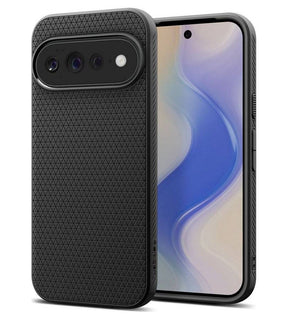 Противоударен Калъф за Google Pixel 11 Pro XL, Spigen Liquid Air Case Matte Black, Черен