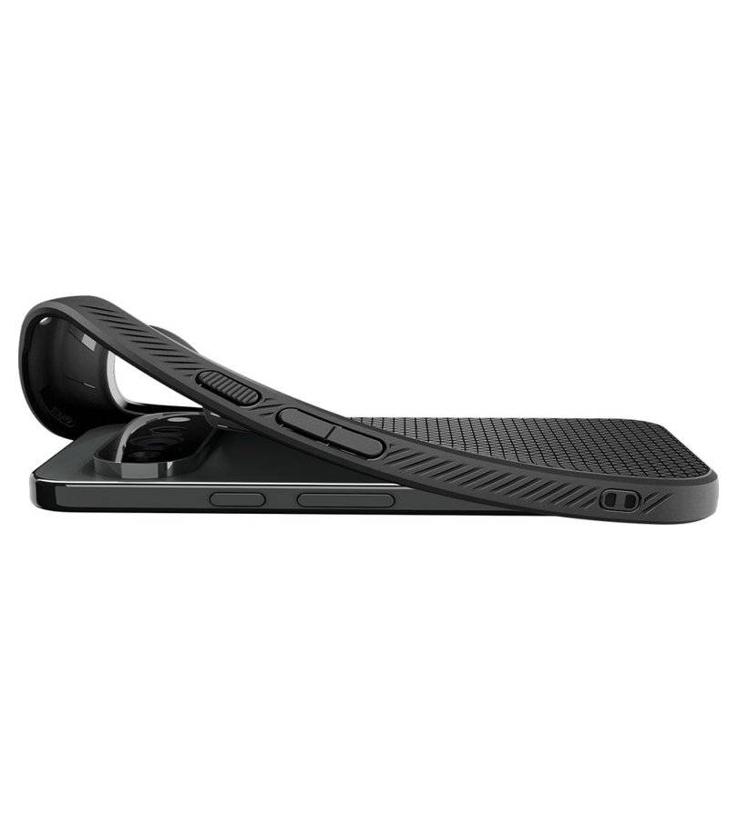 Противоударен Калъф за Google Pixel 11 Pro XL, Spigen Liquid Air Case Matte Black, Черен (6)