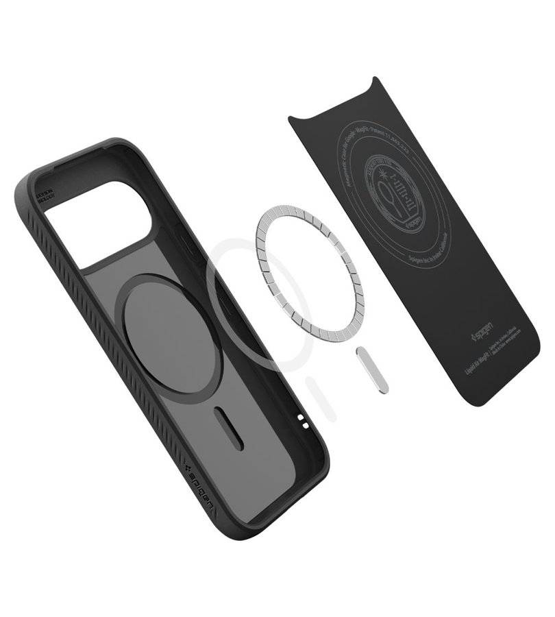 Magsafe Kалъф за Google Pixel 11, Spigen Liquid Air Mag Fit Case Matte Black, Черен (5)