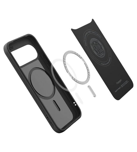 Magsafe Kалъф за Google Pixel 11, Spigen Liquid Air Mag Fit Case Matte Black, Черен (5)