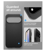 Magsafe Kалъф за Google Pixel 11, Spigen Liquid Air Mag Fit Case Matte Black, Черен (11)