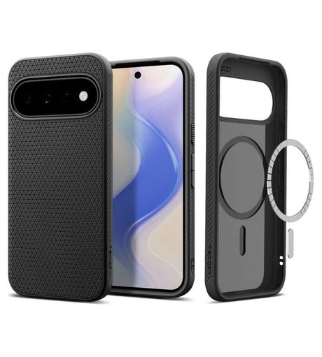 Magsafe Kалъф за Google Pixel 11, Spigen Liquid Air Mag Fit Case Matte Black, Черен