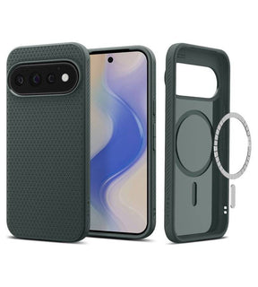 Magsafe Калъф за Google Pixel 11 Pro, Spigen Liquid Air Mag Fit Case Abyss Green, Зелен