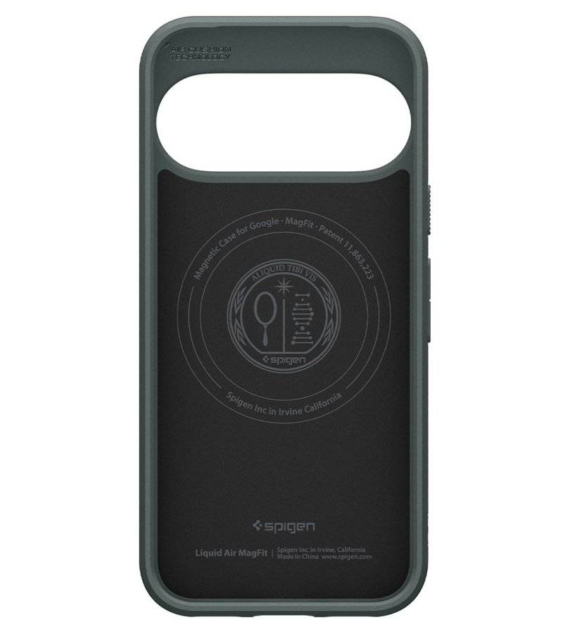 Magsafe Калъф за Google Pixel 11 Pro, Spigen Liquid Air Mag Fit Case Abyss Green, Зелен (4)