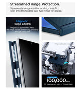 Magsafe калъф за Samsung Z Fold 8 Ultra, Spigen Airskin Aramid Mag Fit Case, Син (2)