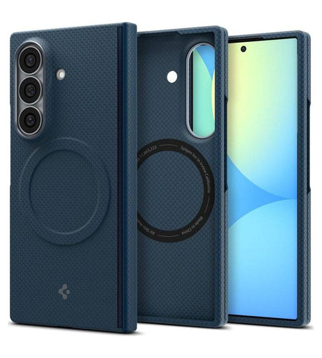 Magsafe калъф за Samsung Z Fold 8 Ultra, Spigen Airskin Aramid Mag Fit Case, Син