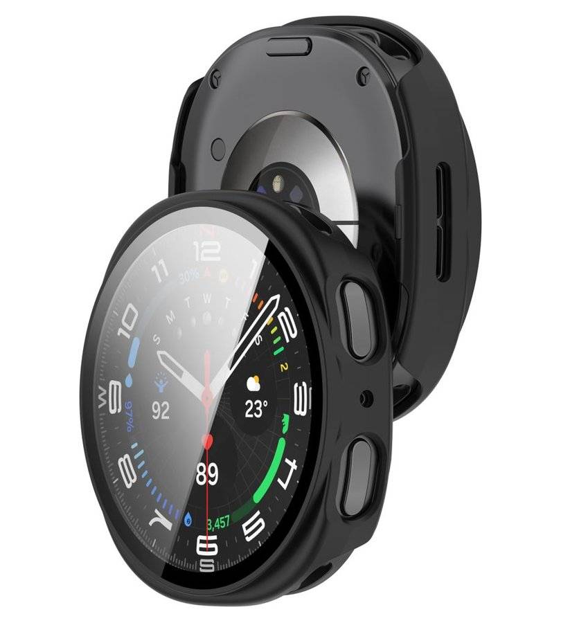 Калъф с Протектор за Samsung Watch 8/ 9 40mm, Tech-Protect Defense Case 2бр., Черен (13)