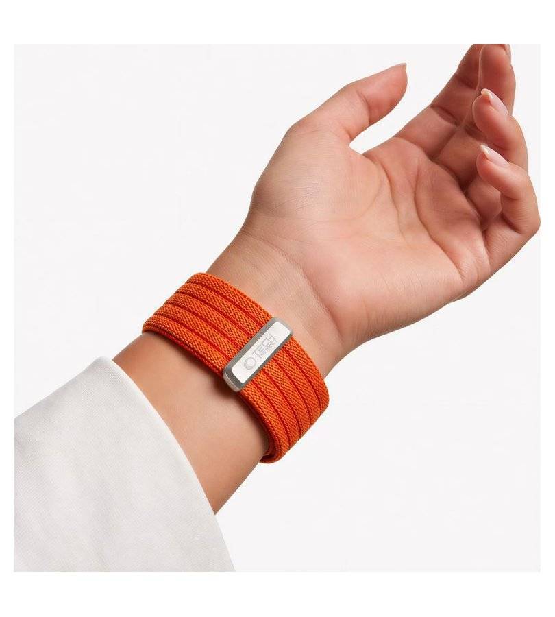 Текстилна Каишка за Apple Watch 44/ 45/ 46/ 49mm, Tech-Protect Nylon Sport Band, Оранжев (6)