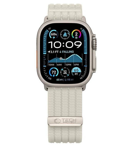 Текстилна Каишка за Apple Watch 44/ 45/ 46/ 49mm, Tech-Protect Nylon Sport Band, Бежов (3)
