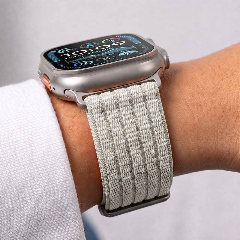 Текстилна Каишка за Apple Watch 44/ 45/ 46/ 49mm, Tech-Protect Nylon Sport Band, Бежов (8)
