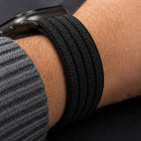 Текстилна Каишка за Apple Watch 44/ 45/ 46/ 49mm, Tech-Protect Nylon Sport Band, Черен (8)