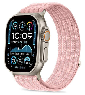 Текстилна Каишка за Apple Watch 44/ 45/ 46/ 49mm, Tech-Protect Nylon Sport Band, Розов
