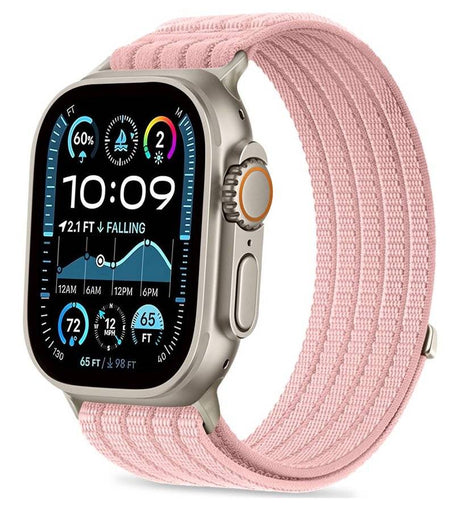 Текстилна Каишка за Apple Watch 44/ 45/ 46/ 49mm, Tech-Protect Nylon Sport Band, Розов