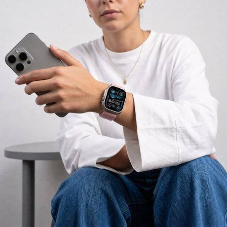 Текстилна Каишка за Apple Watch 44/ 45/ 46/ 49mm, Tech-Protect Nylon Sport Band, Розов (5)