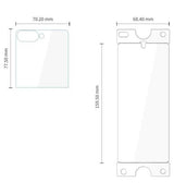 Комплект Протектори за Samsung Z Flip 8, Tech-Protect Easy Set Foil & Glass Fit+, Прозрачен (8)
