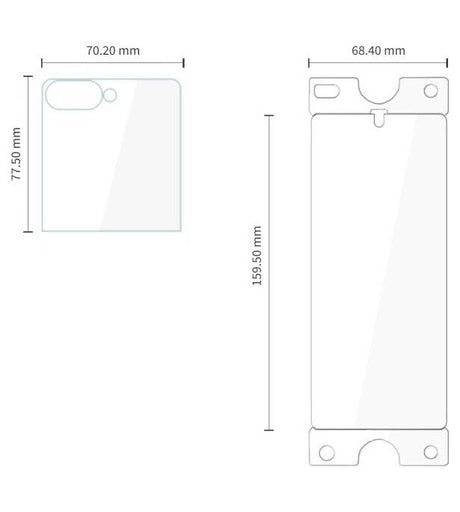 Комплект Протектори за Samsung Z Flip 8, Tech-Protect Easy Set Foil & Glass Fit+, Прозрачен (8)