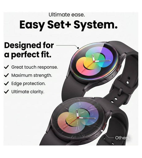 Стъклен Протектор за Samsung Watch 8/ 9 44mm, Tech-Protect Easy Set+ Glass 2бр., Прозрачен (3)