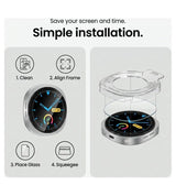 Стъклен Протектор за Samsung Watch 8/ 9 40mm, Tech-Protect Easy Set+ Glass 2бр., Прозрачен (13)