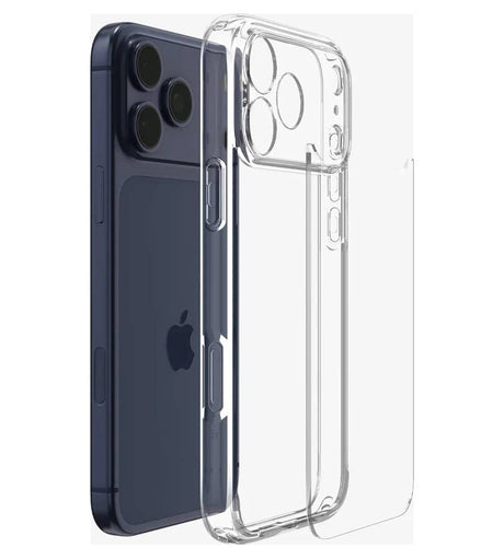 Противоударен Калъф за iPhone 17 Pro Max, Spigen Ultra Hybrid Case, Прозрачен (3)