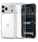 Противоударен Калъф за iPhone 17 Pro Max, Spigen Ultra Hybrid Case, Прозрачен