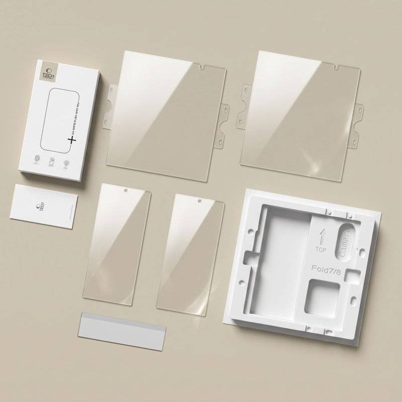 Комплект Протектори за Samsung Z Fold 8 Ultra, Tech-Protect Easy Set Foil & Glass Fit+, Прозрачен (7)