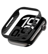 Карбонов Калъф за Apple Watch 11/10 46mm, Pitaka Air Case Black/Grey Twiil, Черен (2)