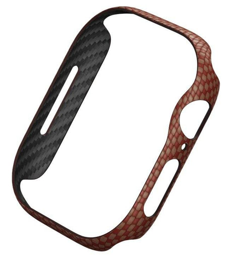 Карбонов Калъф за Apple Watch 11/10 46mm, Pitaka Air Case Sunset, Кафяв (4)