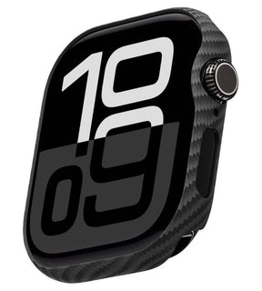 Карбонов Калъф за Apple Watch 11/10 46mm, Pitaka Air Case Black/Grey Twiil, Черен