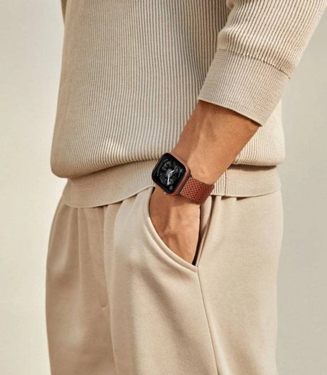 Карбонов Калъф за Apple Watch 11/10 46mm, Pitaka Air Case Sunset, Кафяв (8)