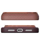 Magsafe Калъф за iPhone 18 Pro/ 17 Pro, Pitaka Edge Case Over the Horizon2.0 Autumn Dusk-03, Червен (4)