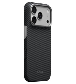 Magsafe Калъф за iPhone 18 Pro/ 17 Pro, Pitaka Edge Case Black/Grey, Черен
