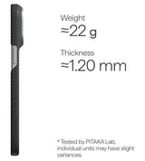 Magsafe Калъф за iPhone 18 Pro/ 17 Pro, Pitaka Edge Case Black/Grey, Черен (12)
