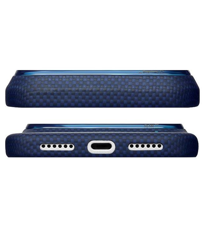 Magsafe Калъф за iPhone 18 Pro/ 17 Pro, Pitaka Edge Case Milky Way Galaxy2.0 Nearfield Blue-01, Син (4)
