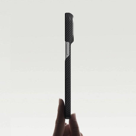 Magsafe Калъф за iPhone 18 Pro/ 17 Pro, Pitaka Edge Case Black/Grey, Черен (6)
