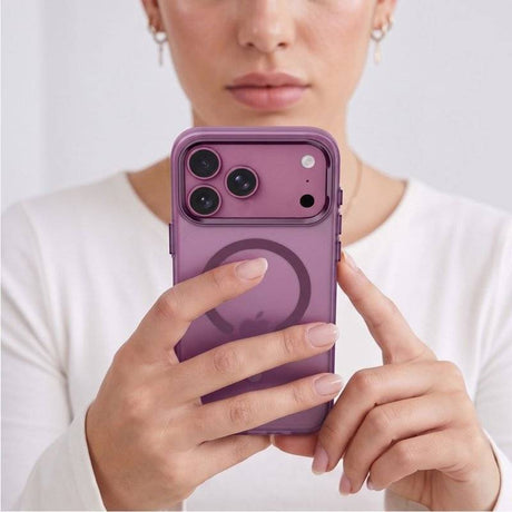 Magsafe Твърд Калъф за iPhone 18 Pro Max/ 17 Pro Max, Tech-Protect Magzero Case, Бордо (8)