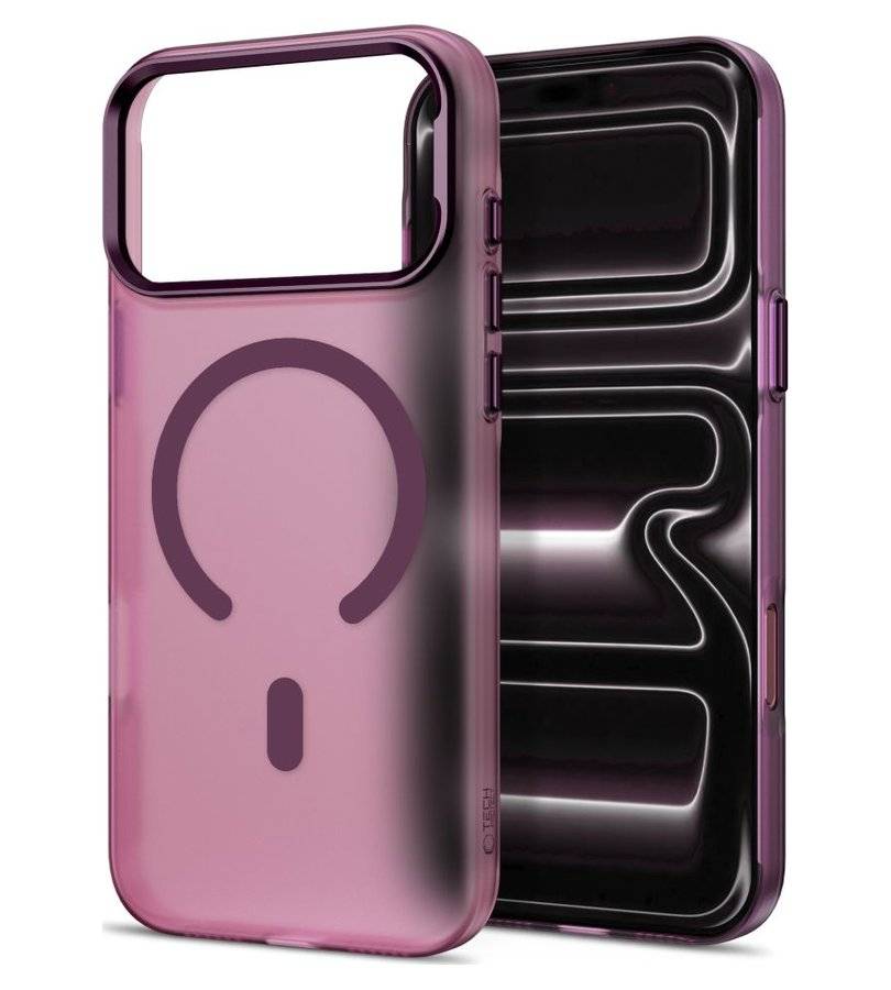 Magsafe Твърд Калъф за iPhone 18 Pro Max/ 17 Pro Max, Tech-Protect Magzero Case, Бордо (2)
