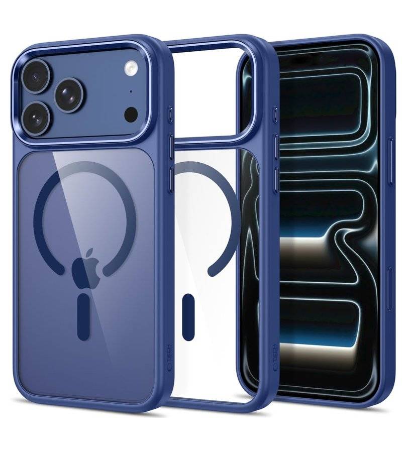 Magsafe Калъф за iPhone 17, Tech-Protect MagMat Clear Case, Черен