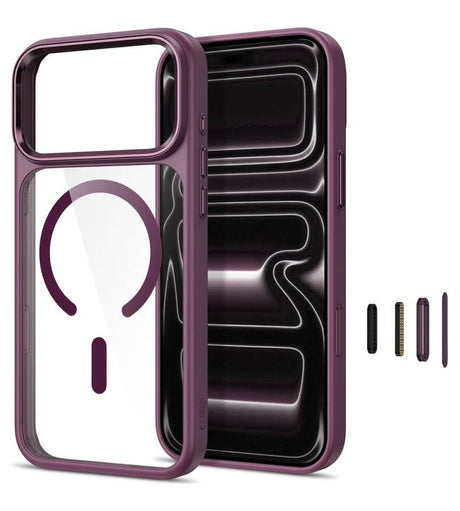 Magsafe Калъф за iPhone 17, Tech-Protect MagMat Clear Case, Черен (2)