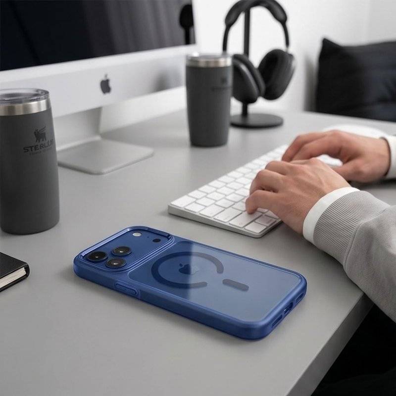 Magsafe Калъф за iPhone 17, Tech-Protect MagMat Clear Case, Черен (5)