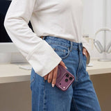 Magsafe Калъф за iPhone 18 Pro/ 17 Pro, Tech-Protect MagMat CC Clear Case, Бордо (7)