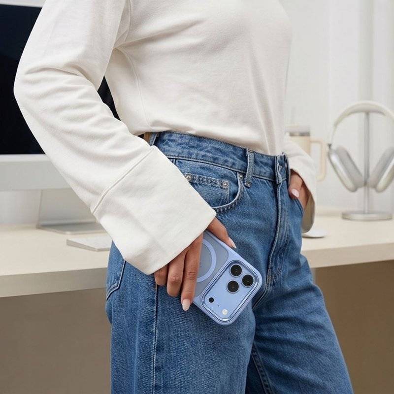 Magsafe Калъф за iPhone 17, Tech-Protect MagMat Clear Case, Черен (7)