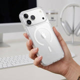 Magsafe Калъф за iPhone 18 Pro/ 17 Pro, Tech-Protect Flexair Hybrid Clear CC Case, Прозрачен (7)