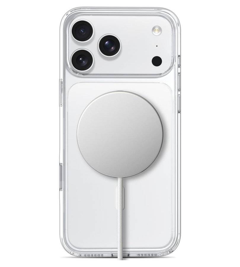 Magsafe Калъф за iPhone 18 Pro/ 17 Pro, Tech-Protect Flexair Hybrid Clear CC Case, Прозрачен (3)