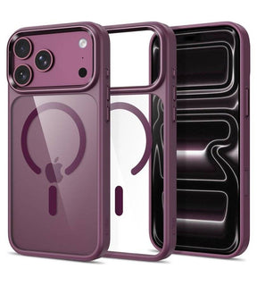 Magsafe Калъф за iPhone 18 Pro/ 17 Pro, Tech-Protect MagMat CC Clear Case, Бордо