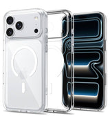 Magsafe Калъф за iPhone 18 Pro/ 17 Pro, Tech-Protect Flexair Hybrid Clear CC Case, Прозрачен