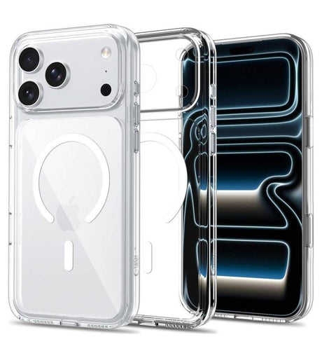 Magsafe Калъф за iPhone 18 Pro/ 17 Pro, Tech-Protect Flexair Hybrid Clear CC Case, Прозрачен
