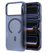 Magsafe Тънък Калъф за iPhone 18 Pro/ iPhone 17 Pro, Tech-Protect MagZero Case, Тъмно Син (2)