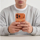 Magsafe Тънък Калъф за iPhone 18 Pro/ iPhone 17 Pro, Tech-Protect MagZero Case, Оранжев (6)