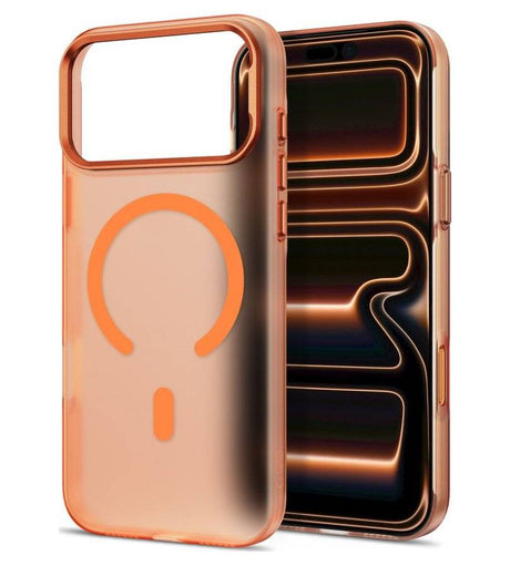 Magsafe Тънък Калъф за iPhone 18 Pro Max/ iPhone 17 Pro Max, Tech-Protect MagZero Case, Оранжев (2)