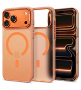Magsafe Тънък Калъф за iPhone 18 Pro/ iPhone 17 Pro, Tech-Protect MagZero Case, Оранжев
